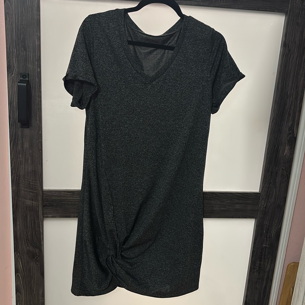 Charcoal tee dress